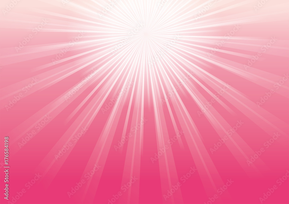 放射線状の背景 集中線 赤の背景と太陽の日差し Radial Background Stock Vector Adobe Stock