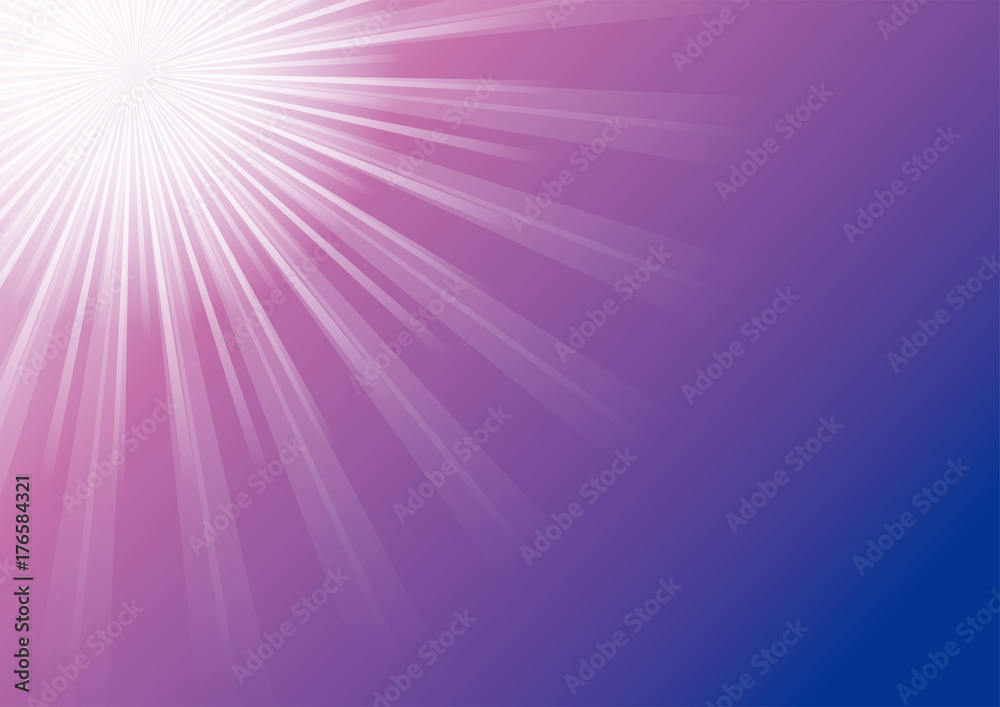 放射線状の背景 集中線 紫の背景と太陽の日差し Radial Background Stock Vector Adobe Stock