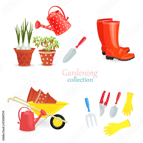 fashion collection of gardening equipments for your design