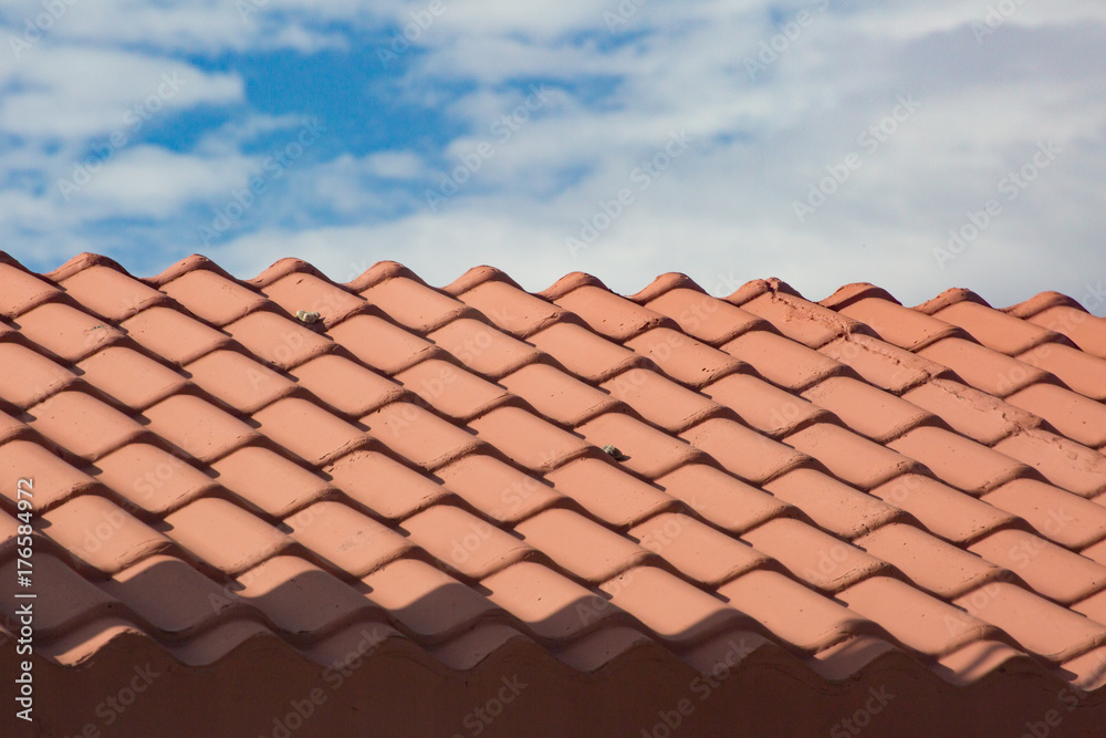 clay roof abstract