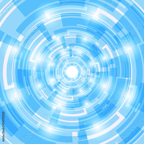 Abstract light blue background. Vector photo