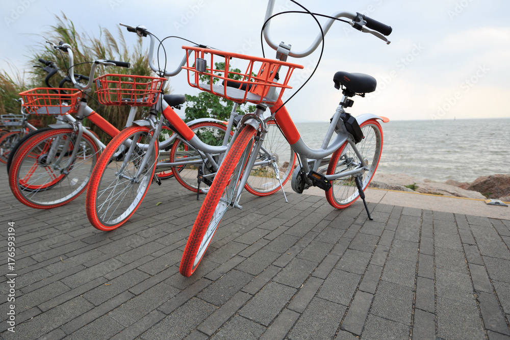 Fototapeta premium bike sharing in china