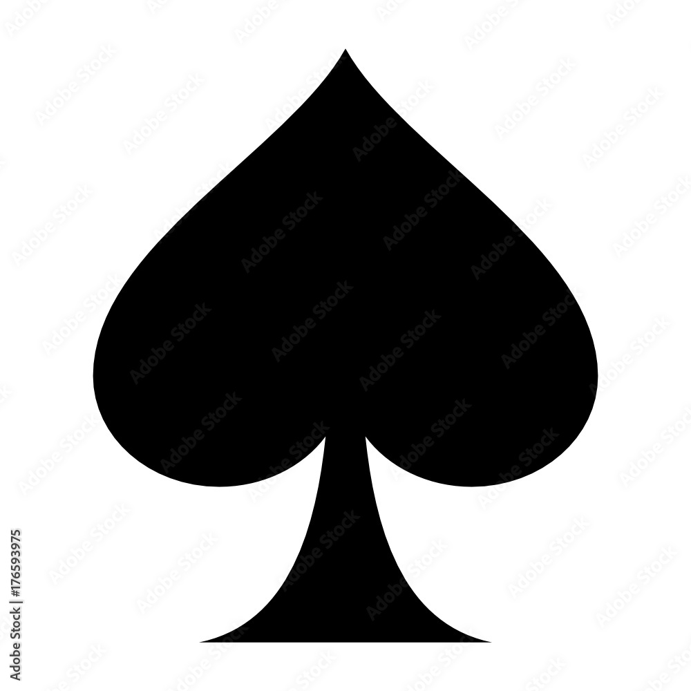Fototapeta premium playing card flat icon for apps and websites - icône jeux de cartes pour sites web et applicaitons