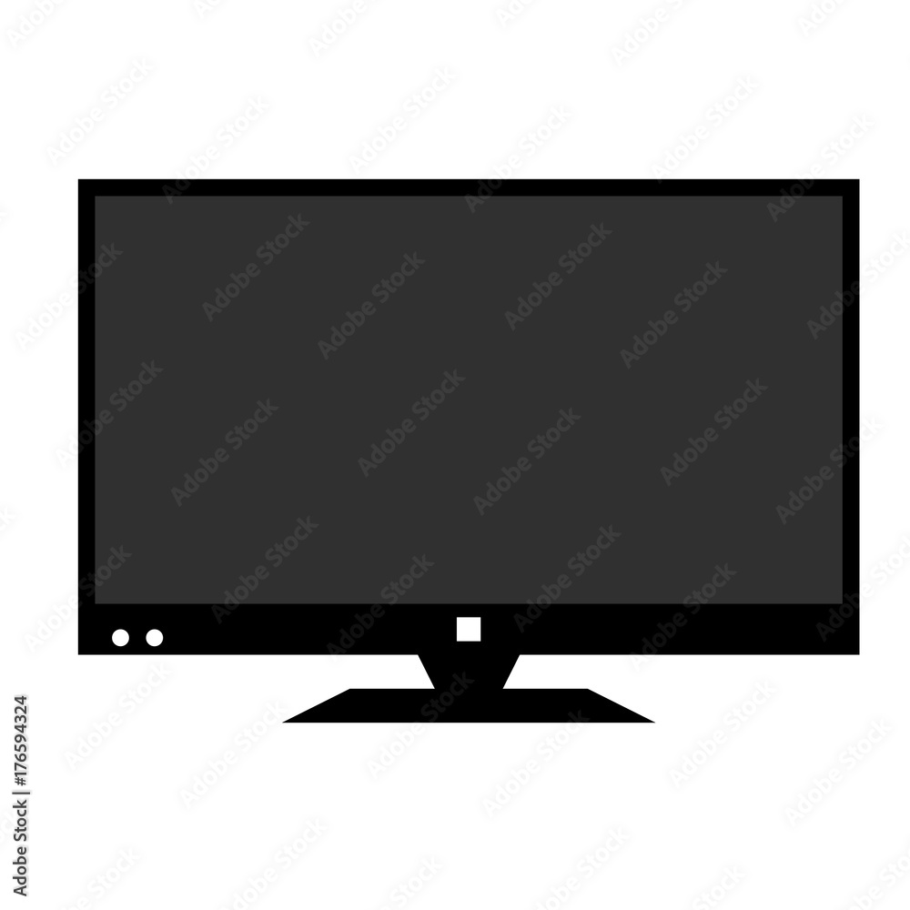 Monitor screen vector flat icon Monitor screen vector flat icon