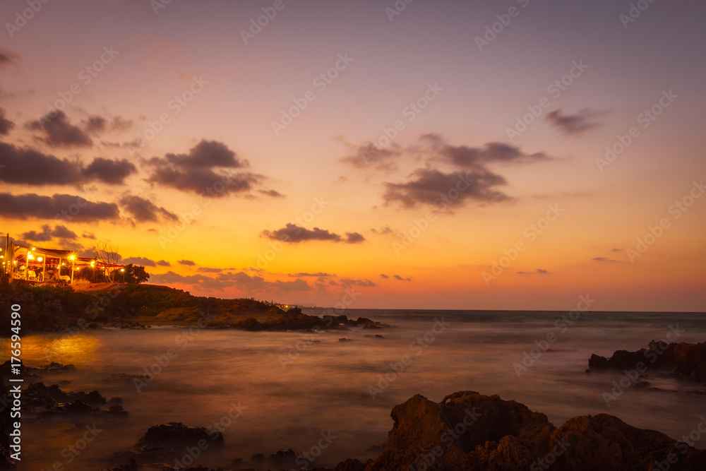 Beautiful Landscape from the coast of crete