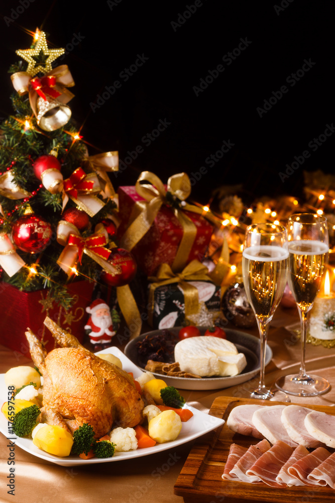 Fototapeta premium クリスマスパーティー クロスフィルター