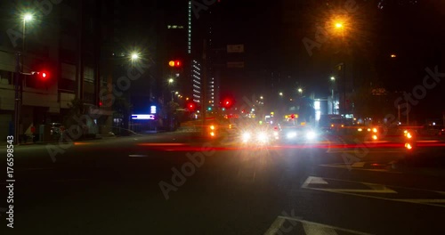 Nightlapse 4K resolution deep focus slow shutter Street at Nakano photo