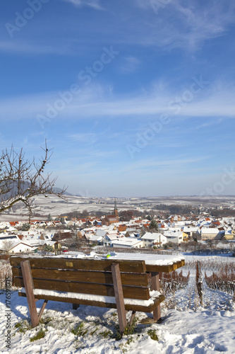 Weindorf Birkweiler im Winter