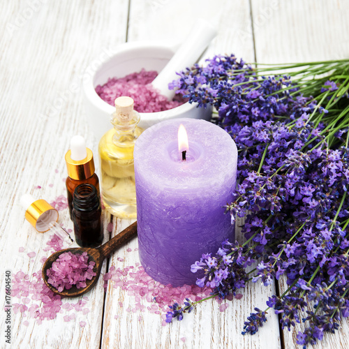 Spa products with lavender