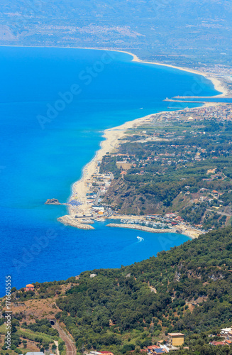 Sea coast view from Saint Elia mount top