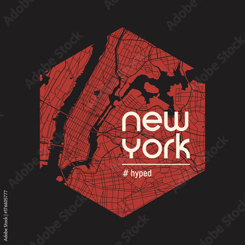 New York hyped t-shirt and apparel vector design, print, typography, poster, emblem.