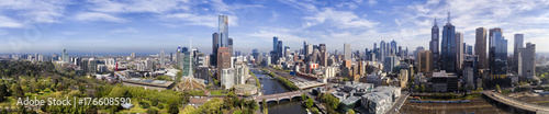 Drone Melbourne CBD Day panorama