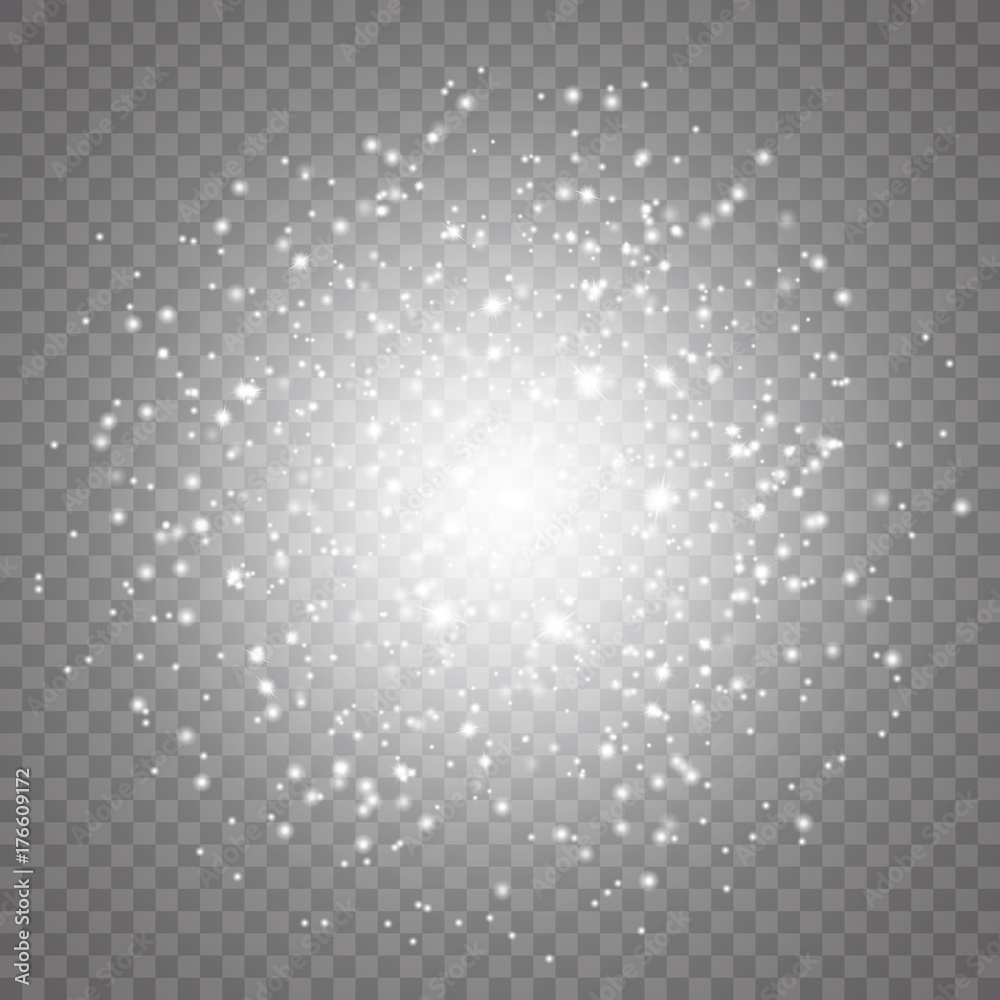 White glowing light burst explosion with transparent. Vector illustration for cool effect decoration with ray sparkles. Bright star. Transparent shine gradient glitter, bright flare. Glare texture. White glowing light burst explosion with transparent. Vector illustration for cool effect decoration with ray sparkles. Bright star. Transparent shine gradient glitter, bright flare. Glare texture.