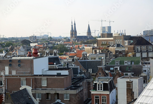 panorama of the city of Amsterdam in the Netherlands