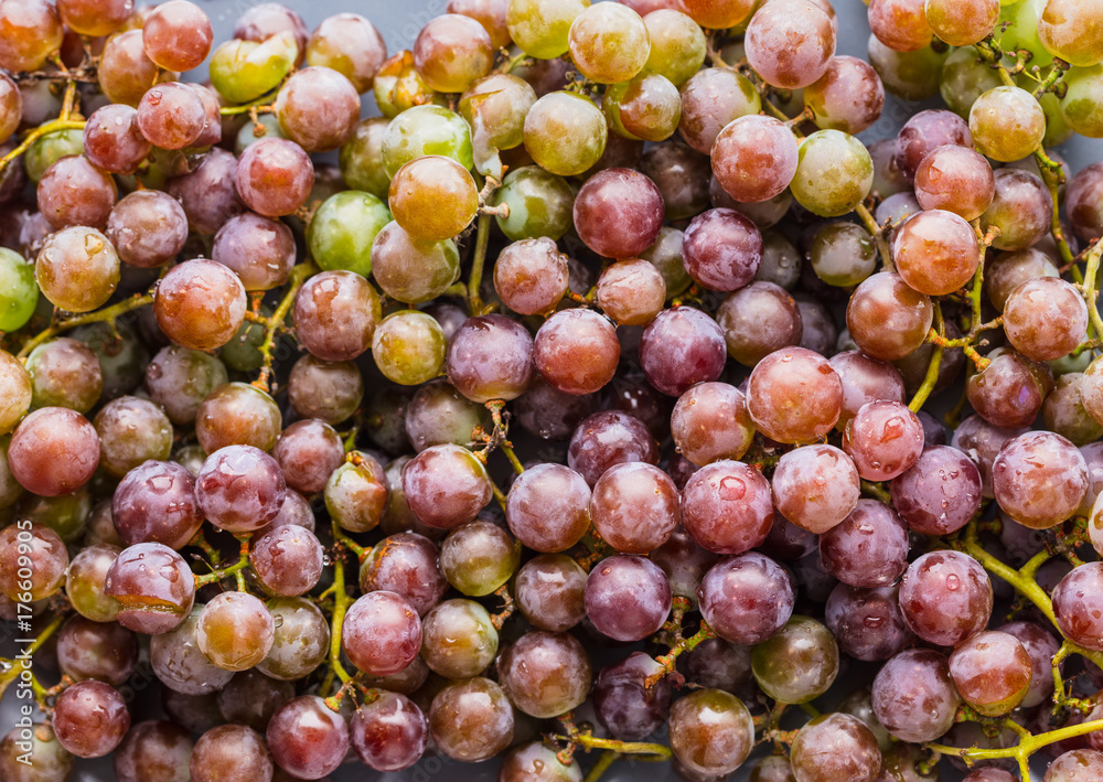 Fototapeta premium texture bunches of grapes close-up
