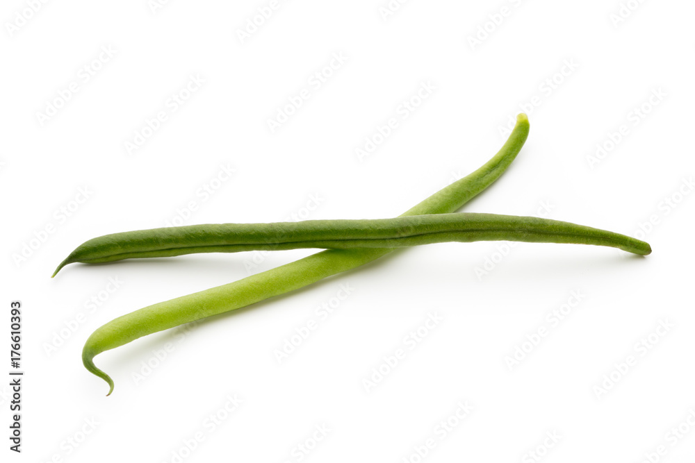 Green beans isolated on a white background. Green beans isolated on a white background.