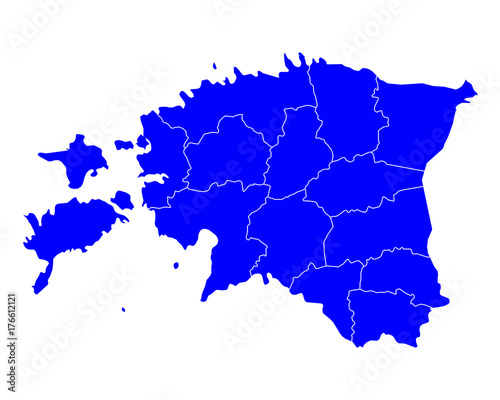 Karte von Estland
