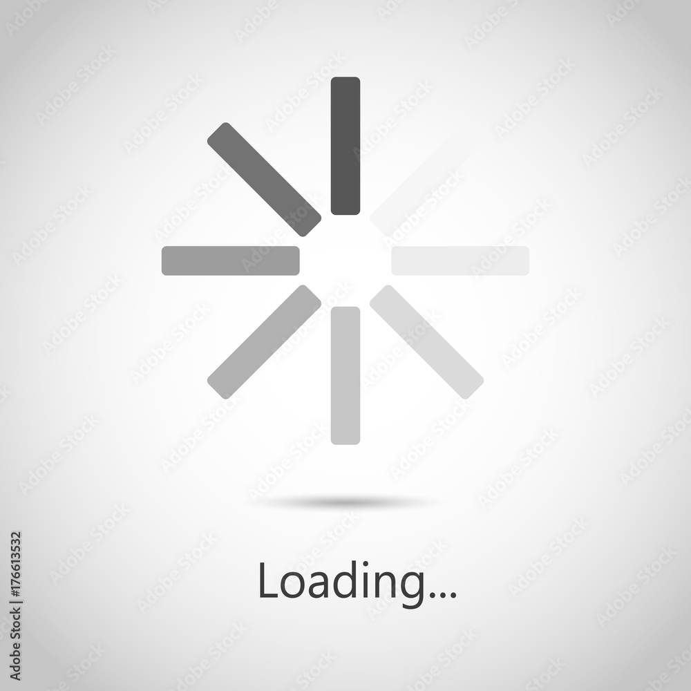 Vector progress loading bar. Progress loading icon Vector progress loading bar. Progress loading icon