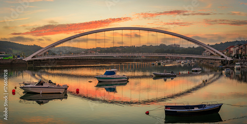 Bridge in Plentzia City in Northern Spain  photo