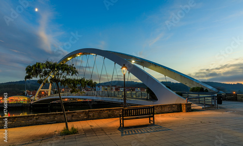 Bridge in Plentzia City in Northern Spain 
