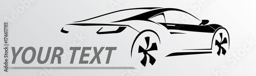 Car Logo Abstract Lines Vector. Vector illustration