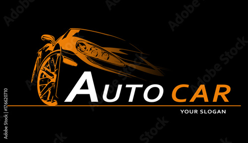 Car Logo Abstract Lines Vector. Vector illustration