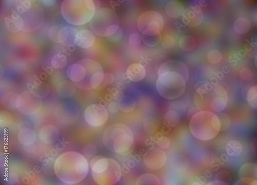 Round bokeh on colorful candy background