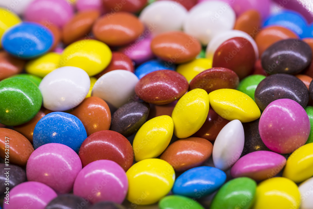 Background of colorful candy drops. Background of colorful candy drops.