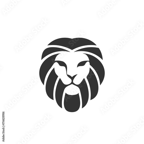 Lion head logo vector - lion  vector sign concept illustration. Lion head logo. great lion head graphic illustration. Wildcat logo sign. Pride of lion logo sign