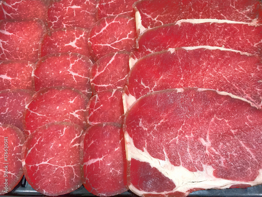 Thin Sliced Beef Texture
