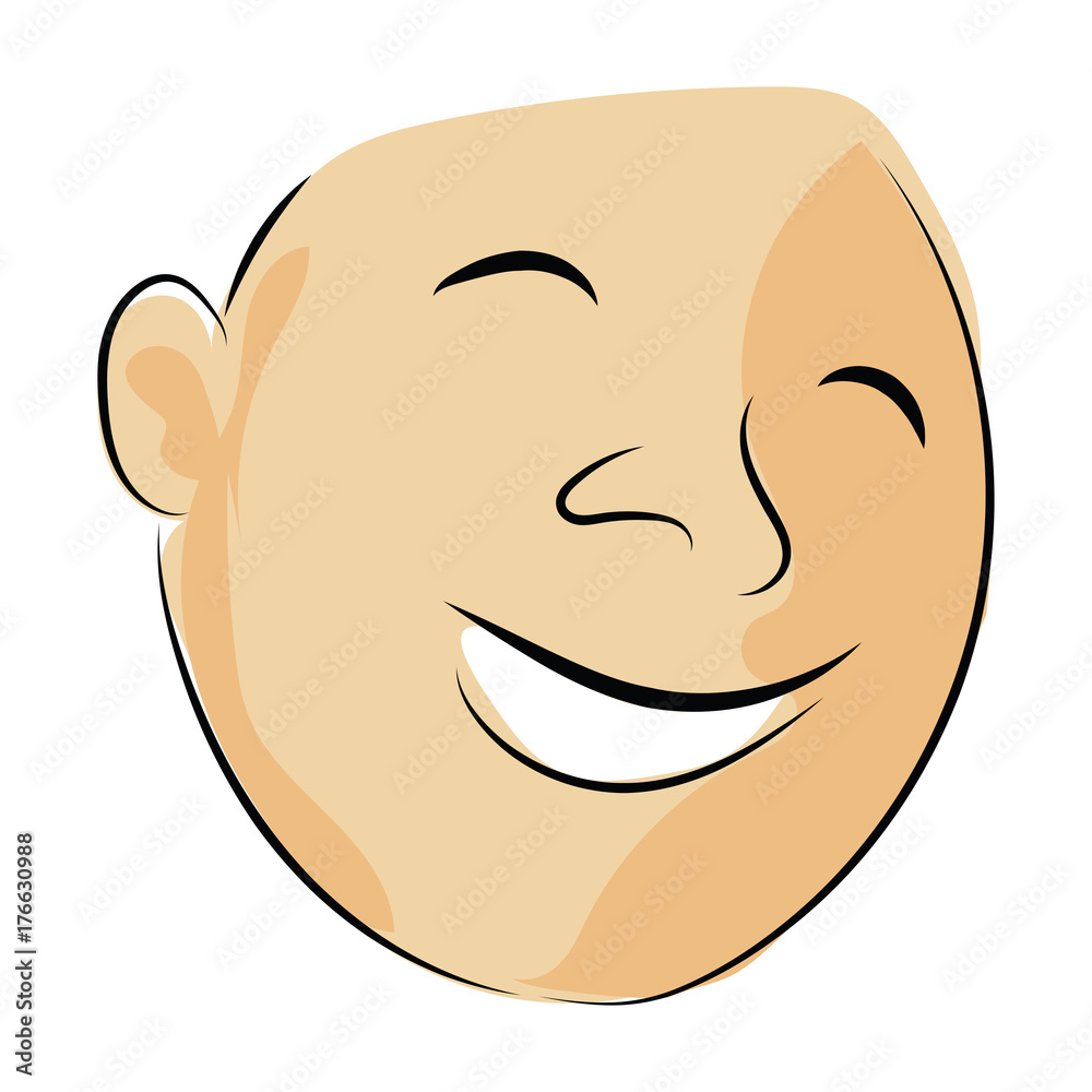 graphic design editable for your design, hand drawn human happy face isolated on white background. Vector Illustration. graphic design editable for your design, hand drawn human happy face isolated on white background. Vector Illustration.