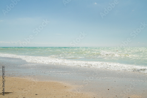 The sea shore summer Sunny day