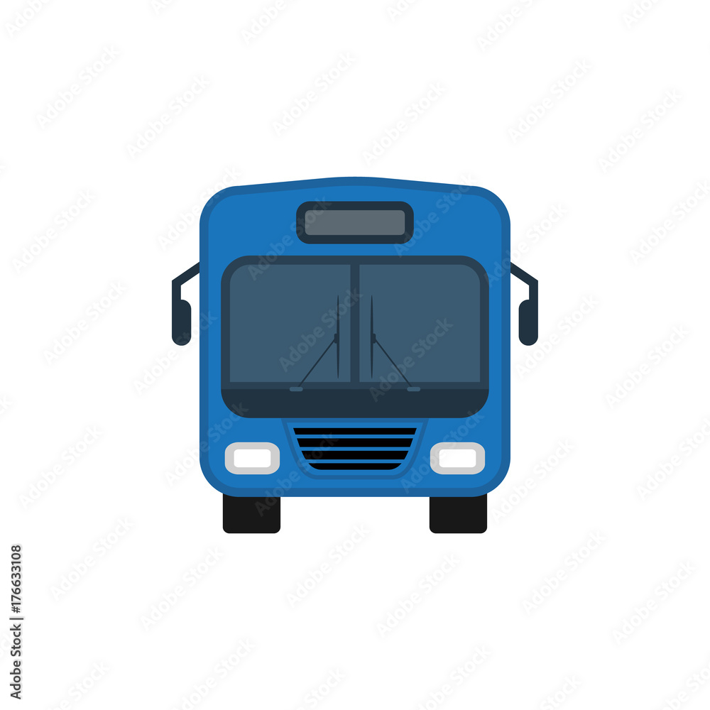 Bus icon on white background. Ground public transport Bus icon on white background. Ground public transport