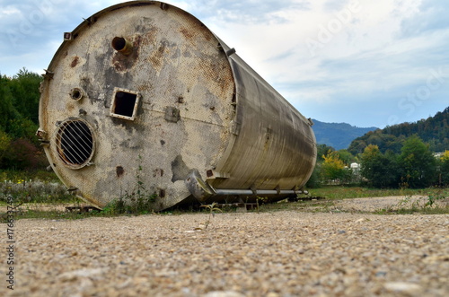Altes verrostetes Silo