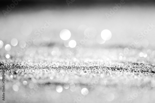 Canvastavla Texture background abstract black and white or silver Glitter and elegant for Ch