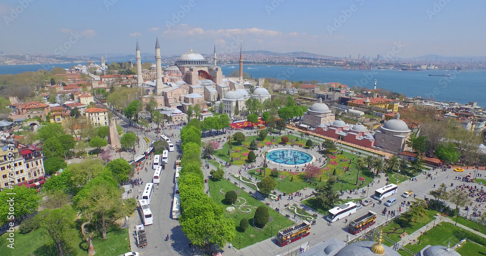 Aerial view of Sultanahmet Square in Istanbul