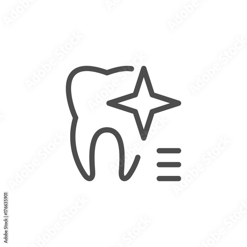Teeth whitening icon
