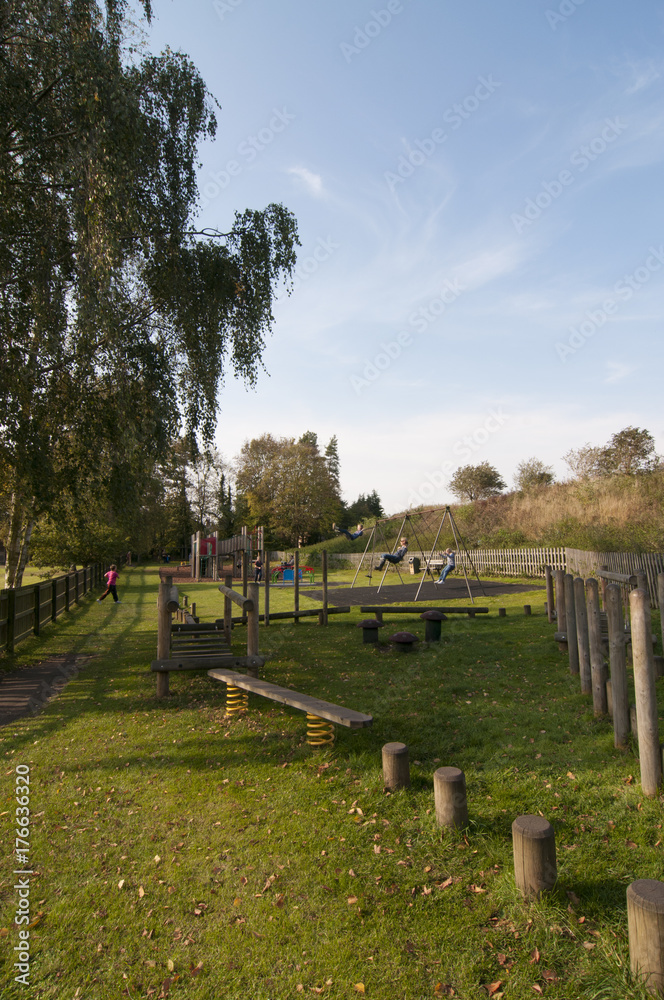 Play area at Clare Castle Country Park