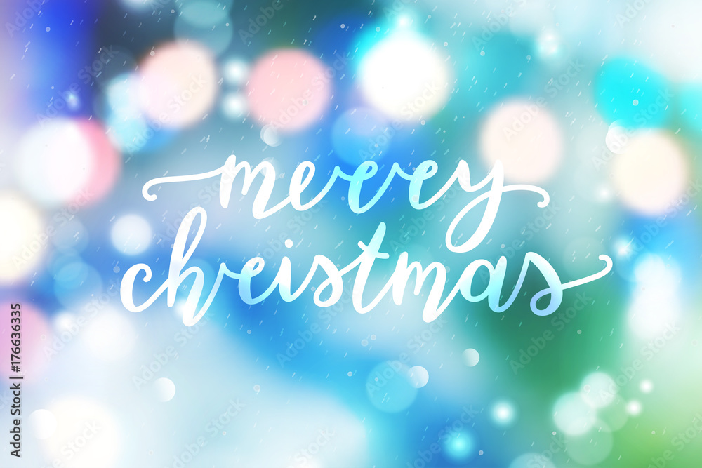 merry christmas lettering