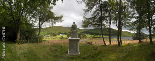 James Hogg statue, Loch 'o' the Lowes, Yarrow Valley, Selkirk