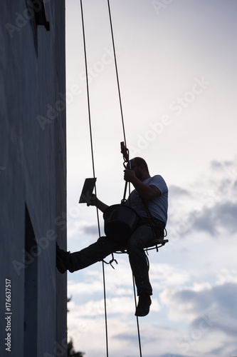 Industrial climber worker
