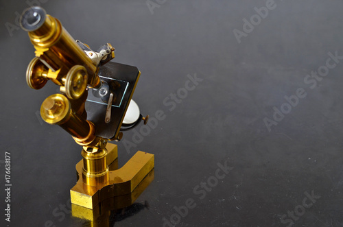 Vintage Brass Microscope

