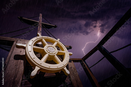 Pirate sheep steering wheel