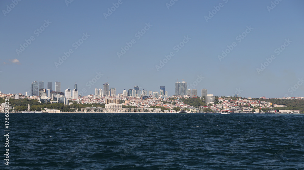 Besiktas district in Istanbul city