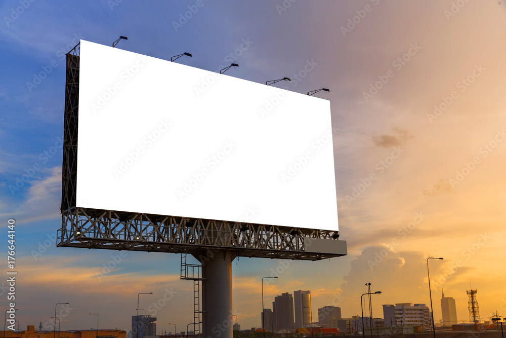 Blank billboard ready for use - obrazy, fototapety, plakaty 