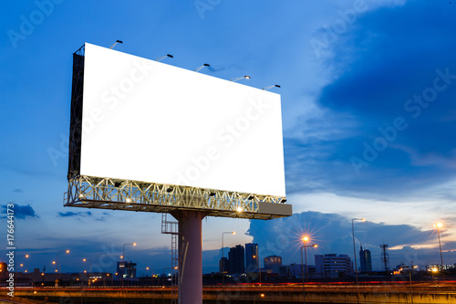 Blank billboard ready for use