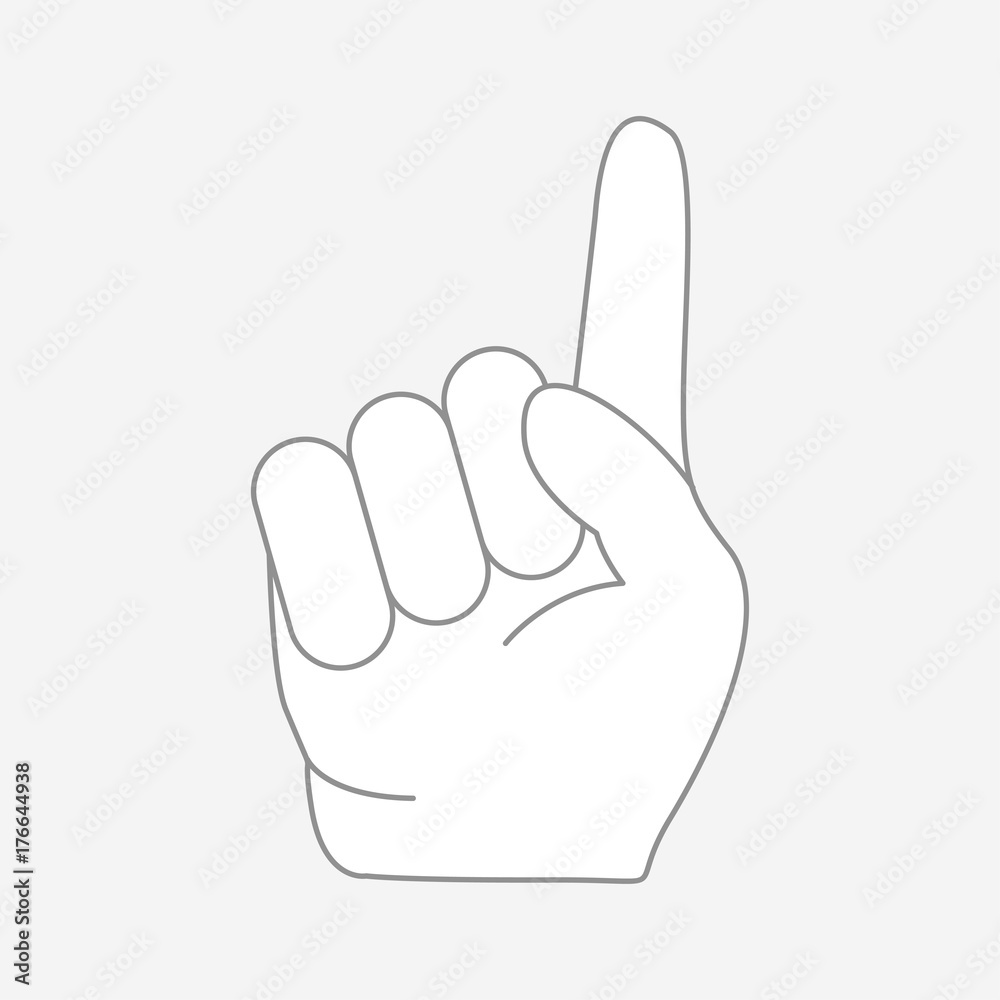 White glove with finger White glove with finger