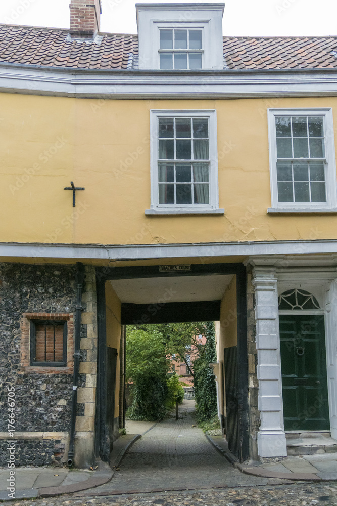 Ancient English Cobbled Street