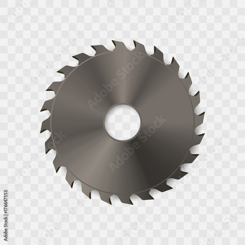 Fotografie, Obraz Circular saw blade vector icon.