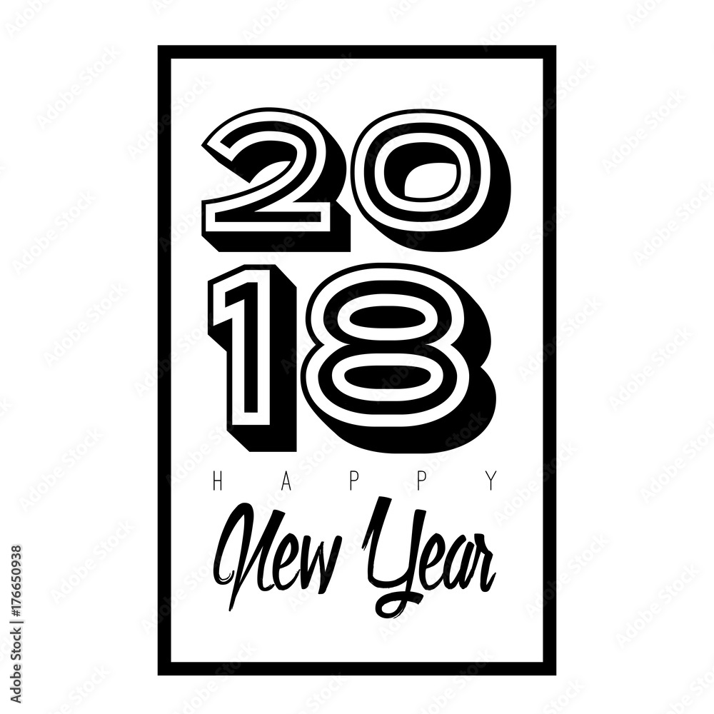 Happy new year poster
